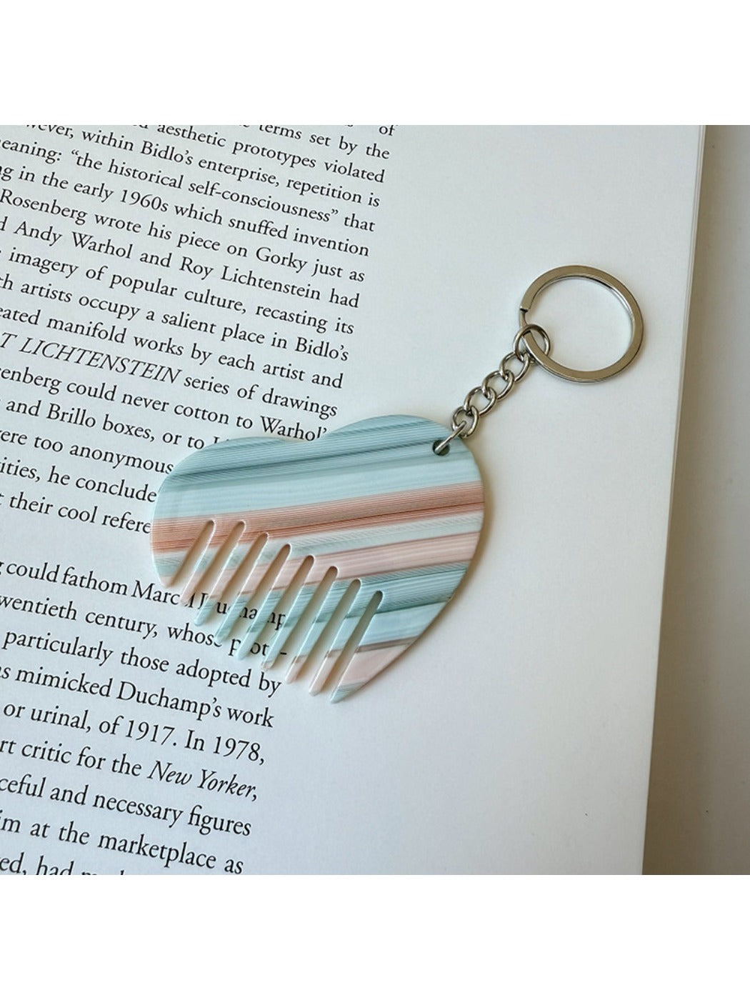 Keypus - Cute Heart Comb Keychain