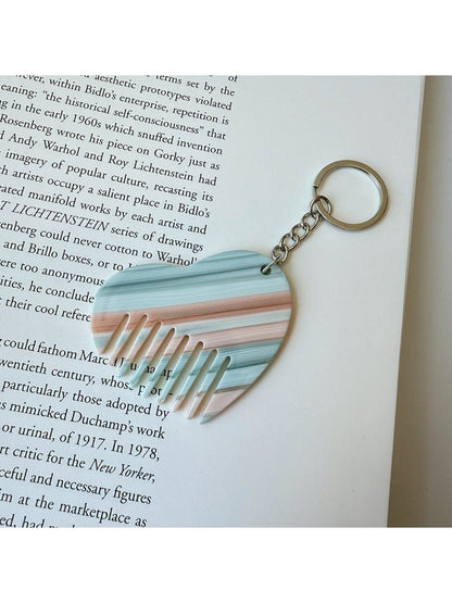 Keypus - Cute Heart Comb Keychain