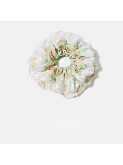 Gifty - Elegant Mesh Edge Double Layer Scrunchies