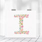 Mirroray - Elegant Floral Letter Print Compact Mirror