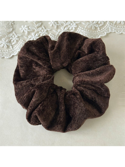 Gifty - Solid Color Plush Hair Ties