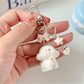 Keypus - Cartoon Dog Pendant Bow Key Ring Keychain