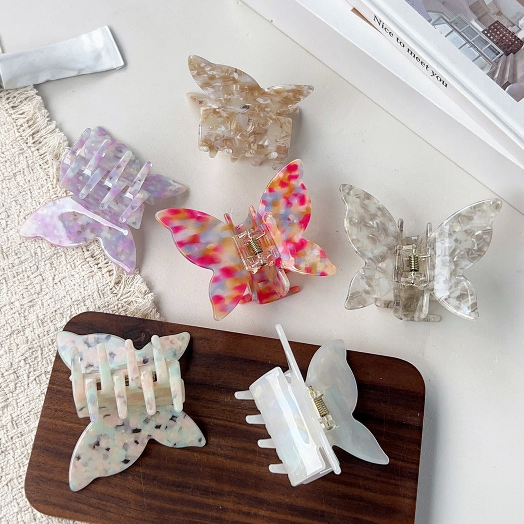 Beau - Glossy Butterfly Shaped Claw Clip