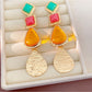 Earedge - Geometric Vintage Style Triangle Tassel Earrings