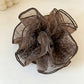 Gifty - Ruffled Leopard Print Polyester Scrunchie