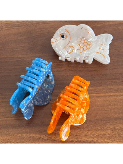 Beau - Cartoon Carp Design Acetate Hair Claw