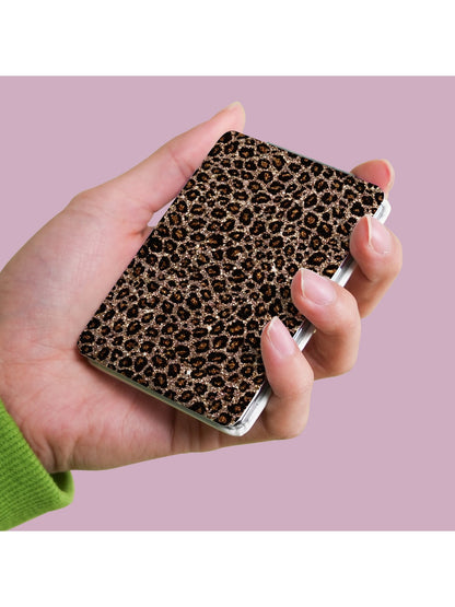Mirroray - Leopard Pattern Rectangular Folding Makeup Mirror