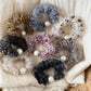 Gifty - Ruffled Leopard Print Sheer Scrunchie
