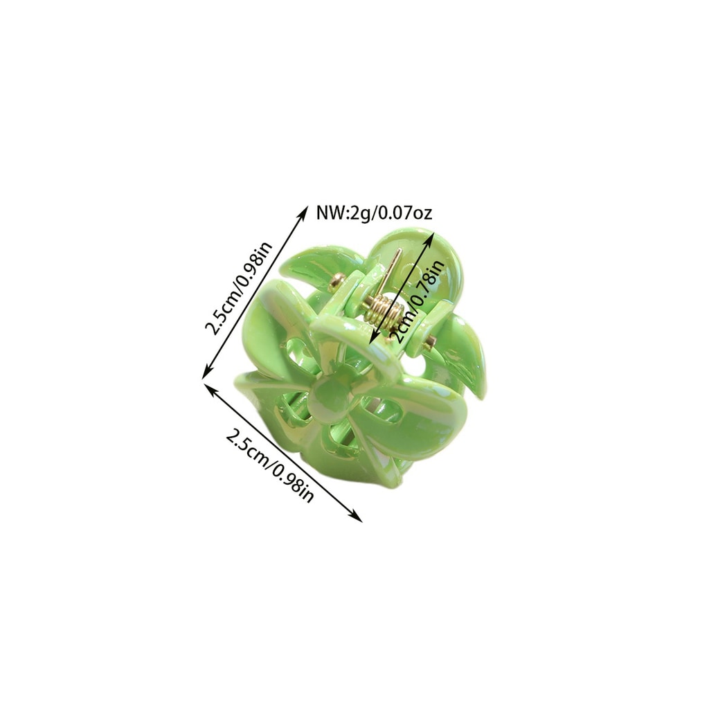 Beau - Glossy Petal Openwork PS Flower Claw Clip