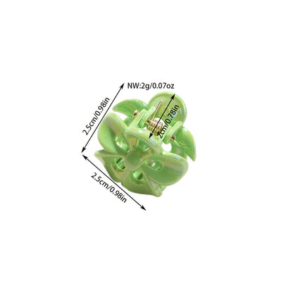 Beau - Glossy Petal Openwork PS Flower Claw Clip