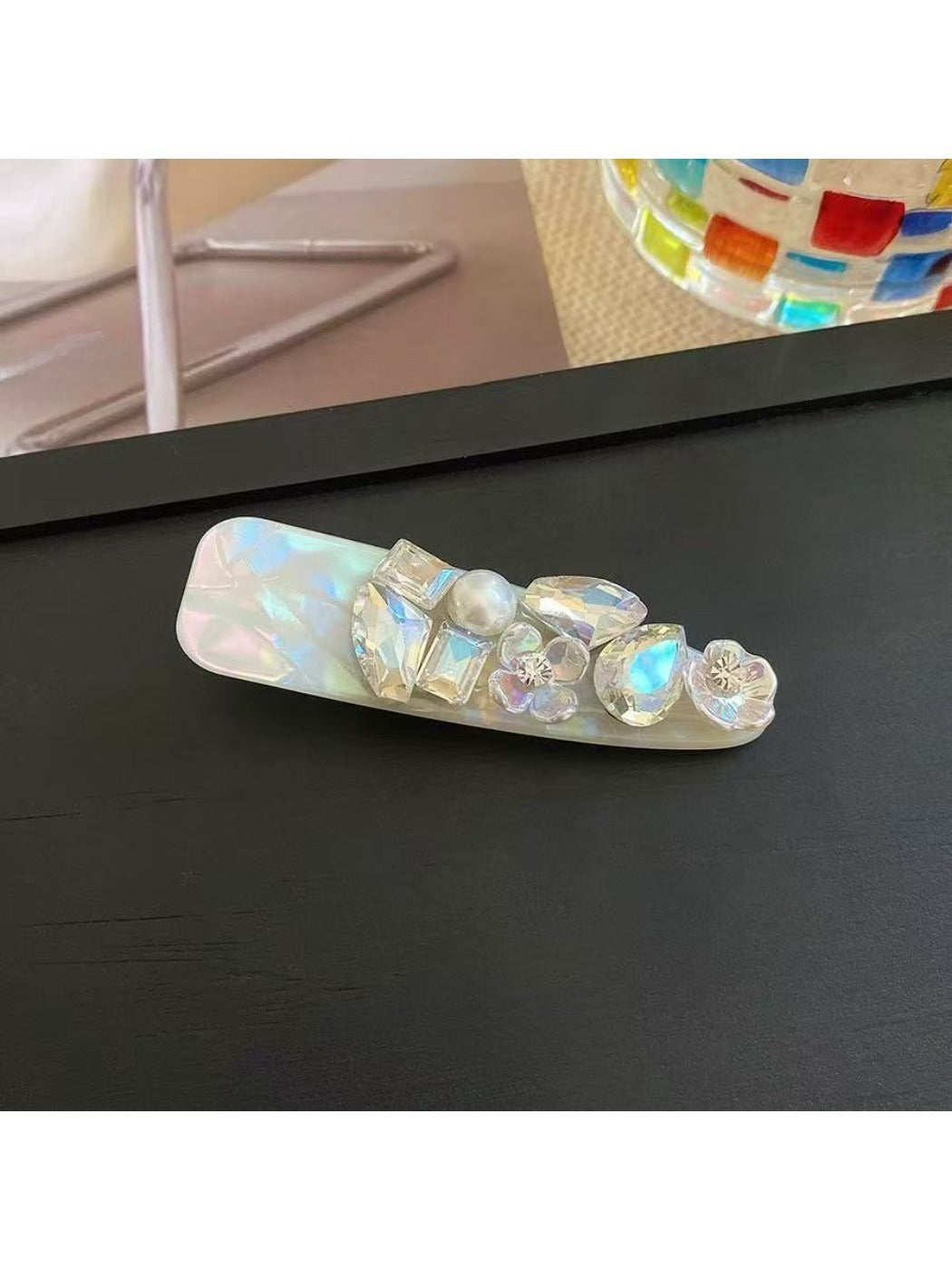 Beau - Geometric Flower Small Hair Clip