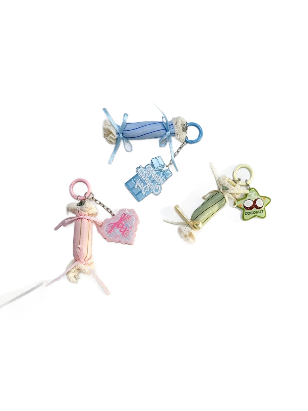 Keypus - Sweet Style Candy Wrapper Charm Ring Keychain