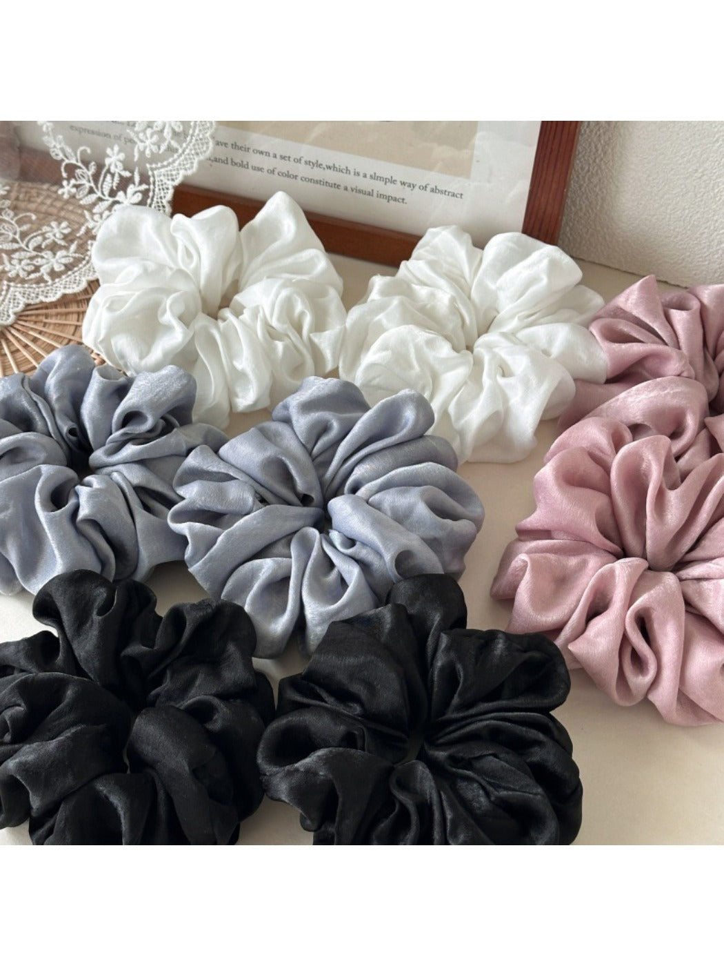 Gifty - Elegant Satin Scrunchie Thick