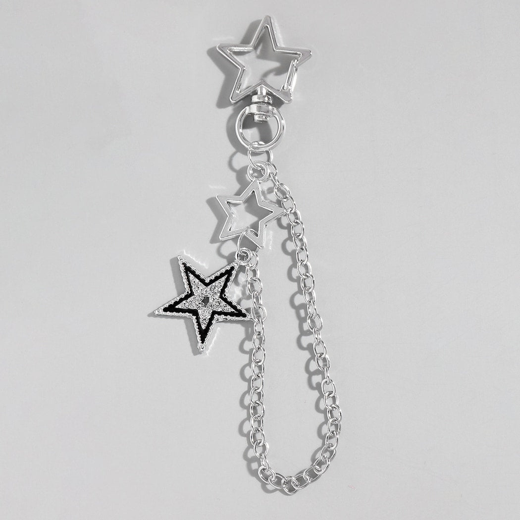 Keypus - Hollow Star Bow Pendant Keychain