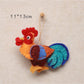 Feltery - Cute Colorful Rooster Bag Charm Keychain