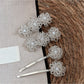 Beau - Beaded Floral Straight Bangs Hair Clip