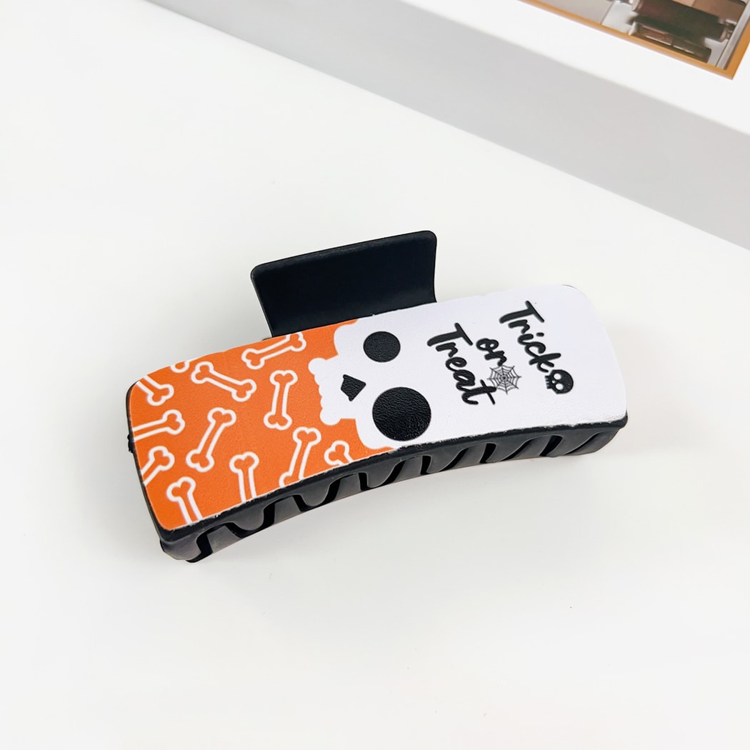 Beau - Halloween Ghost Print Claw Clip