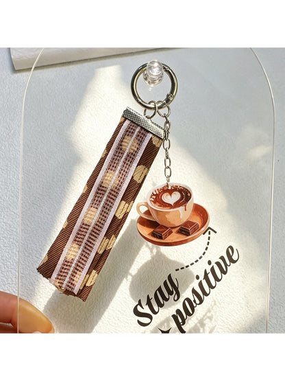 Keypus - Coffee Cup Acrylic Bag Charm Keychain