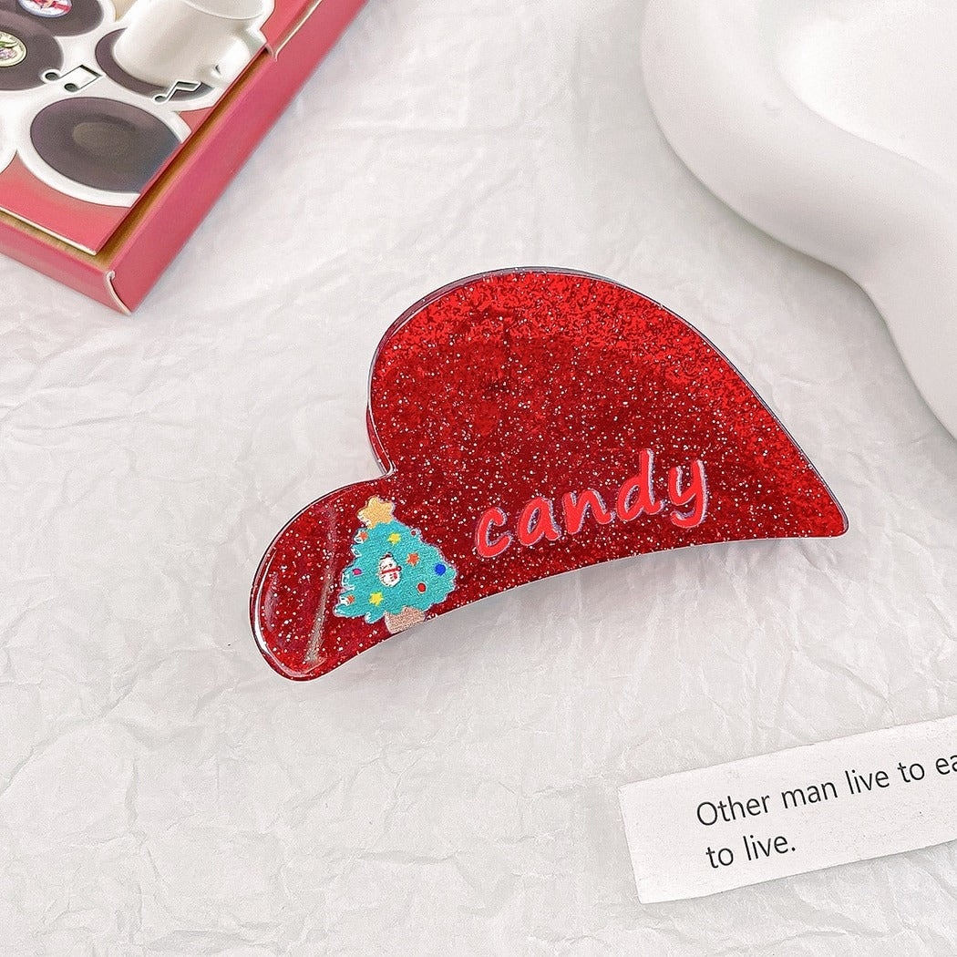 Beau - Cute Glitter Christmas Claw Clip