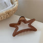 Beau - Simple Transparent Star Shape Hair Claw Clip