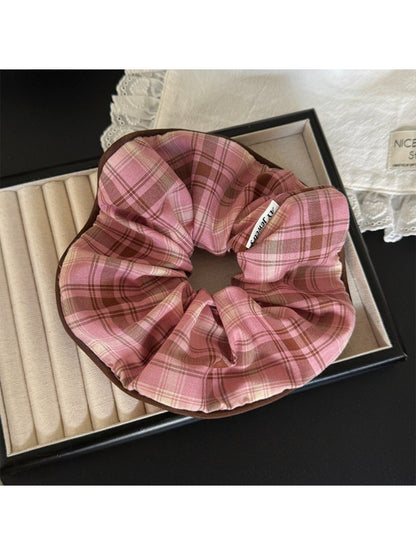 Gifty - Women's Plaid Large Intestine Hair Ring