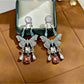 Earedge - Dainty Butterfly Shaped Tassel Earrings