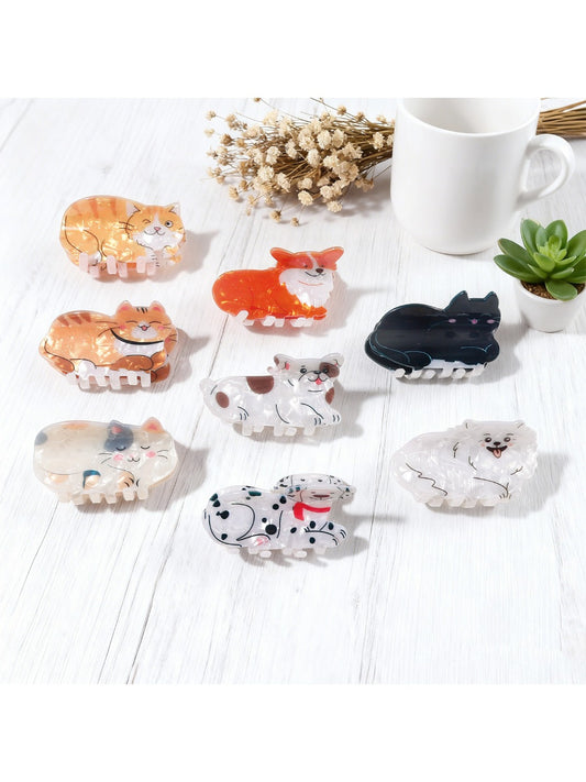 Beau - Cat and Dog Shaped Hair Claw Clips