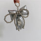 Keypus - Faux Leather Bow Heart Detail Bag Charm Keychain