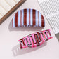 Beau - Blue Brown Stripes Claw Clip