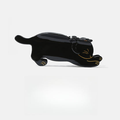 Beau - Glossy Acetate Cat Shape Hair Claw Clip