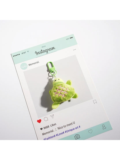 Keypus - Cute Green Turtle Keychain