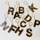 Keypus - Leopard Print Letter Keychain