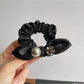 Gifty - Minimalist Black Ruched Scrunchie