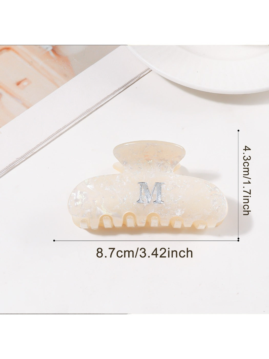 Beau - Delicate Half Moon Hair Claw Clip
