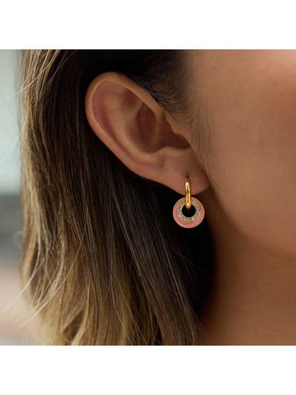 Earedge - Sweet Round Hoop Earrings