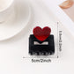 Beau - Minimalist Heart Pattern Hair Claw Clip