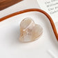 Beau - Muted Heart Shape Fashion Claw Clip