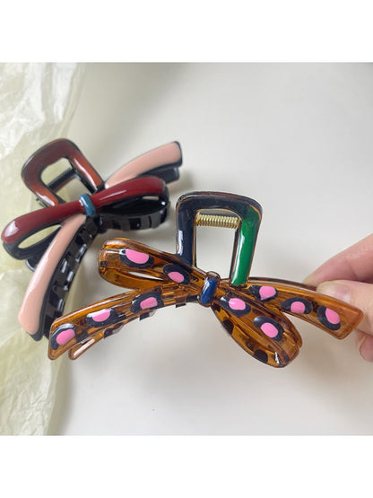 Beau - Colorful Bow Shaped Hair Claw Clip