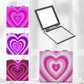 Mirroray - Heart Print Folding Compact Mirror