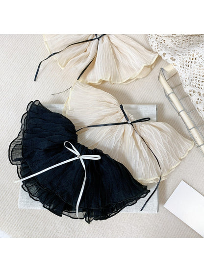 Gifty - Black Crinkle Scrunchie Hair Ties