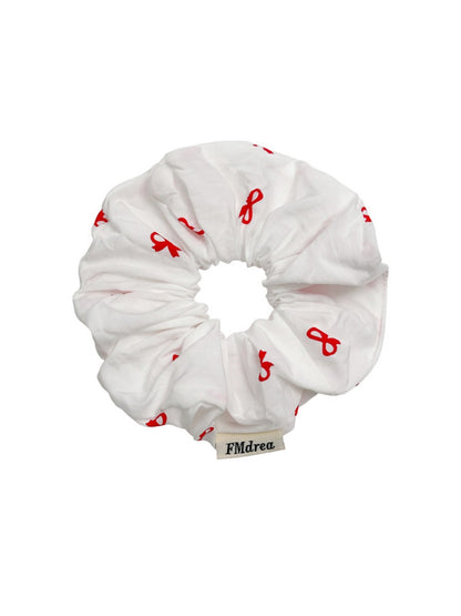 Gifty - Red Bow Hair Scrunchie