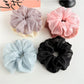 Gifty - Fluffy Sheer Fabric Mesh Look Scrunchie