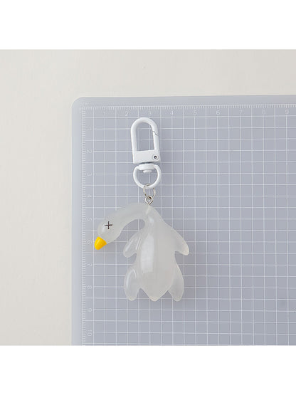Keypus - Cute Solid Color Roast Duck Shaped Keychain