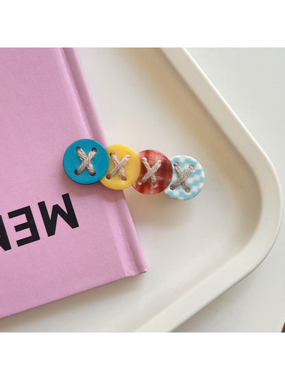 Beau - Cute Button-Shaped Hair Clip