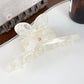 Beau - Acetate Board Bow Detail Decorative Claw Clip