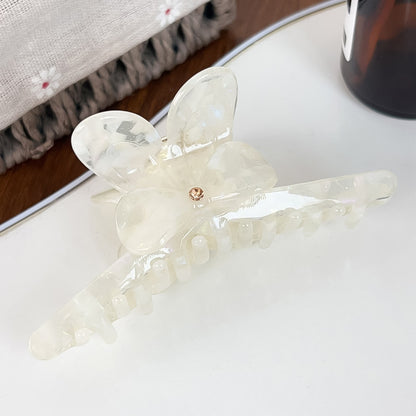 Beau - Acetate Board Bow Detail Decorative Claw Clip