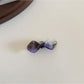 Beau - Marbled Bow Acetate Fiber Hair Clip