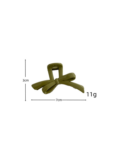 Beau - Glossy Bow Shape Plastic Claw Clip