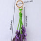 Keypus - Lavender Flower Tassel Bag Charm Keychain