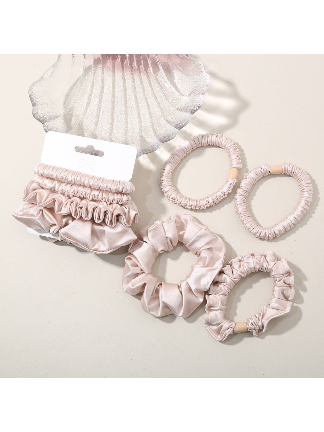 Gifty - Pastel Ruffled Hair Ties Set